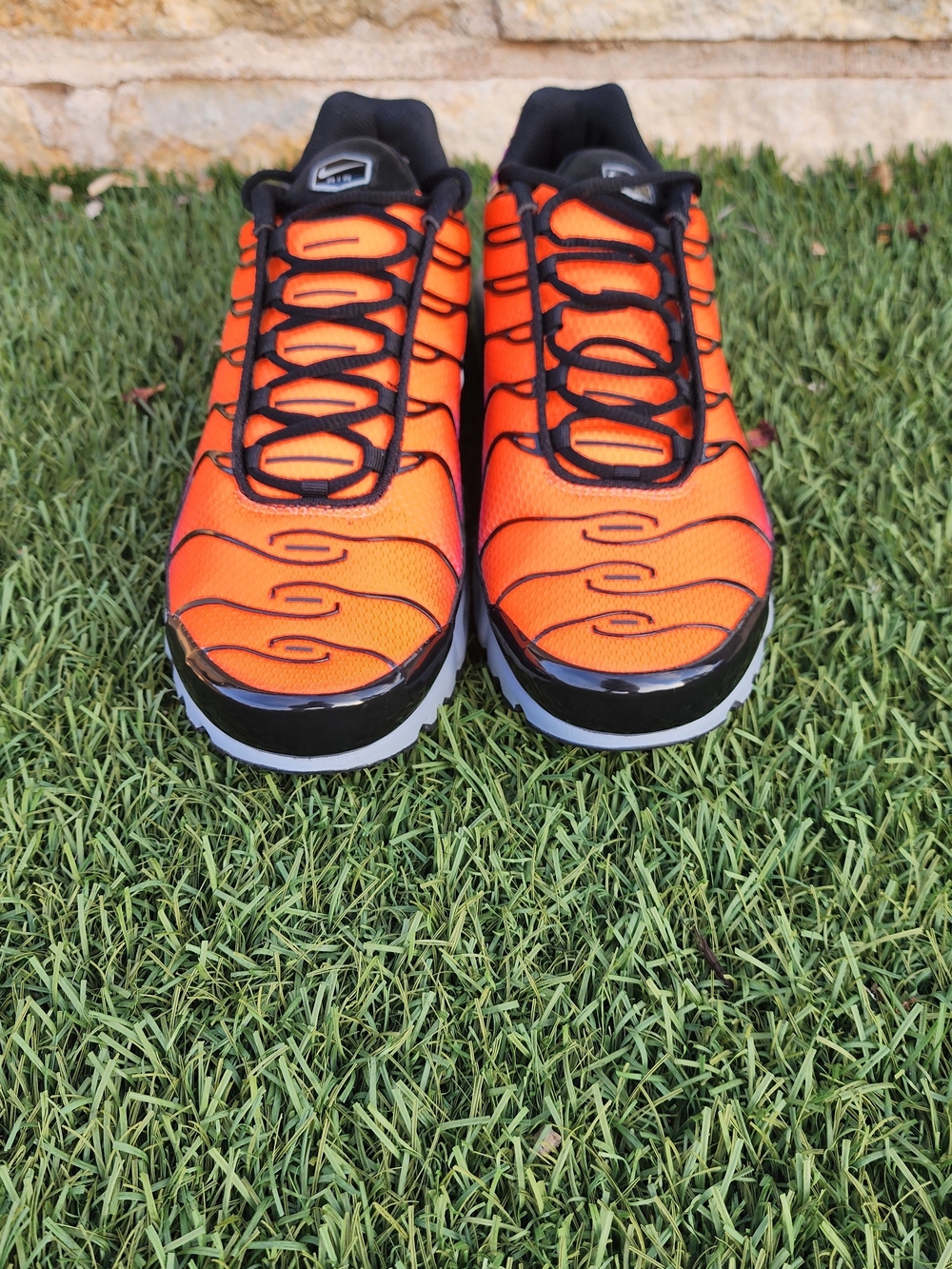 Nike Air Max Plus TN Gradient Flame Running Shoes - Purple Orange Pink Yellow - Picture 3 of 8